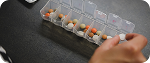 pills sorted by day for the week